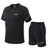 Комплект из 2 предметов, спортивная баскетбольная форма для мужчин, дышащая футбольная форма с коротким рукавом для занятий спортом на открытом воздухе, спортивный костюм для бега, сухая посадка