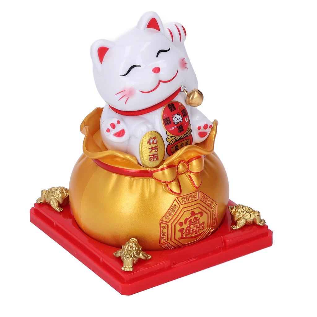 Статуя счастливого кота, автоматическая машущая рука на солнечной энергии, приветствующая счастливого кота за наличные