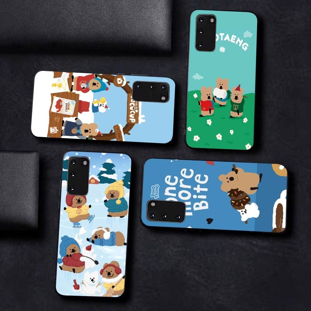 Милый Чехол-Телефон с Квоками для Samsung S 24 Fe 25 Ultra Plus 20 Lite 21 30 22 23 24 22 Ultra 5G Fundas