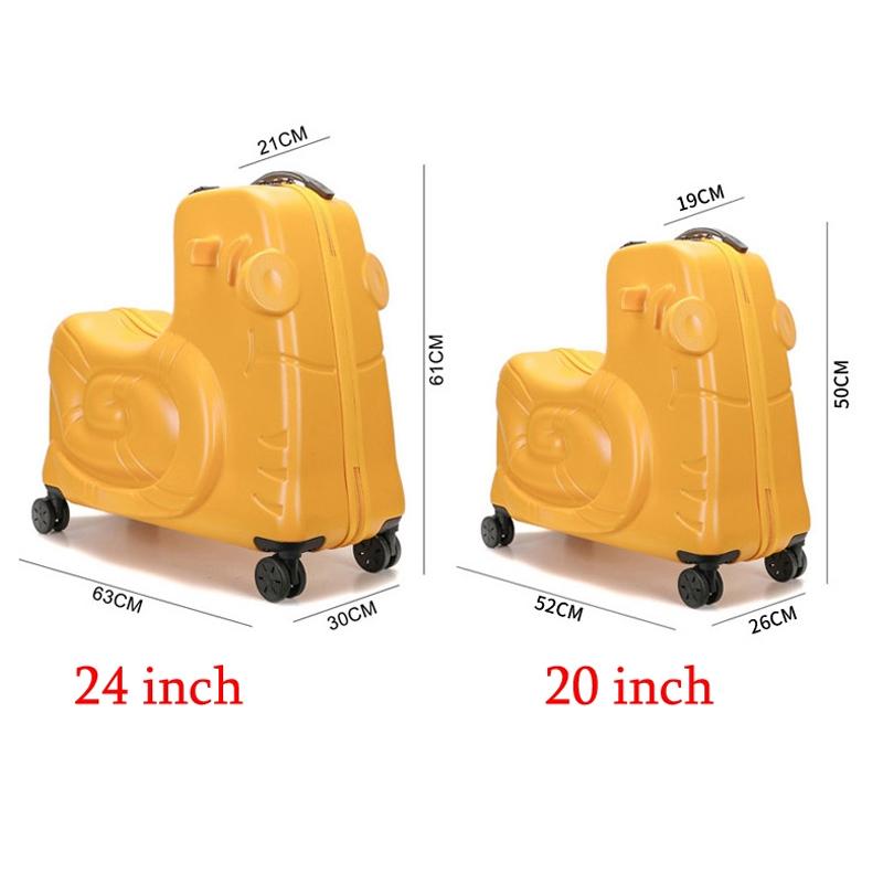 Детская сумка-тележка, дорожный чемодан, детская тележка, сумка на вращающихся колесах, милый детский чемодан для ручной клади