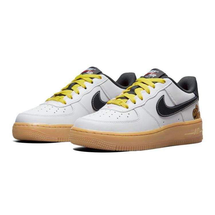 Nike Детские кроссовки Air Force 1 LV8 GS Go the Extra Smile Белый Желто-Светло-Коричневый DO5854-100