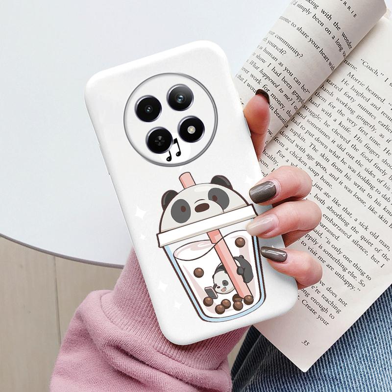 Case For Redmi 14C 4G 14R 5G A4 Note 14 Pro Poco C67 Cute Heart Flower Back Cover Soft Silicone Matte Protective Fundas Cartoon