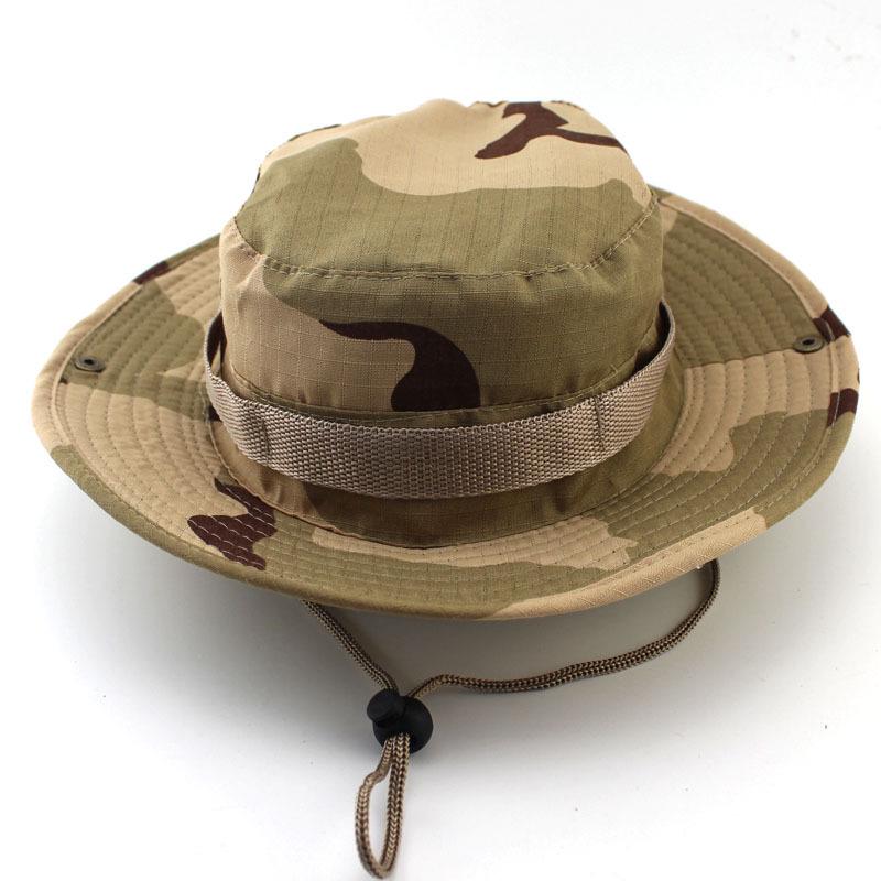 Unisex Outdoor Camouflage Boonie Hat for Camping, Fishing, and Travel - Sun Protection Included