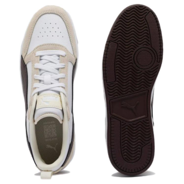 Puma Dribble Comfortable Versatile Low-Top Sneakers Unisex Sneakers White Brown 401057-05