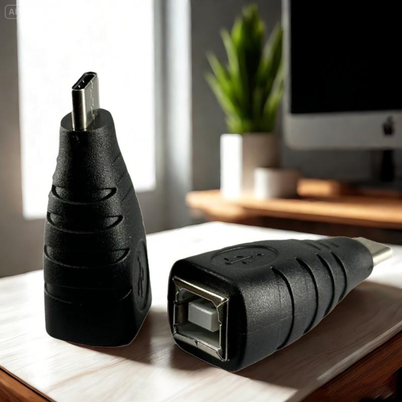 USB B на USB C Адаптер, Type C Male на USB B Конвертер для Принтеров, Электрических Пианино, Ноутбуков и Устройств Type C
