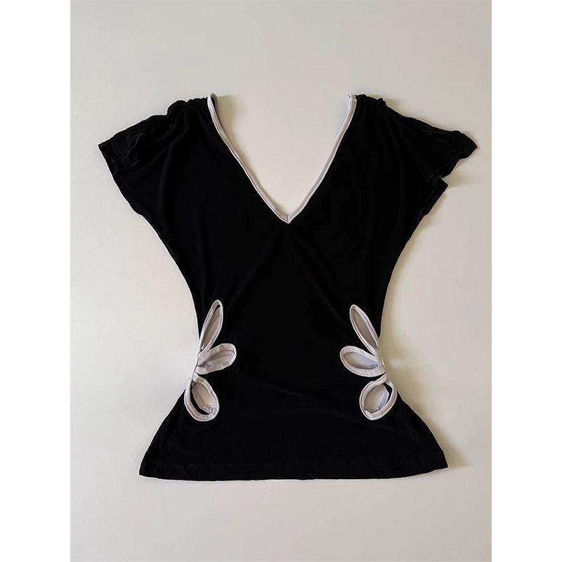 Футболка с коротким рукавом в стиле casual, летняя уличная одежда, готическая футболка, готическая тонкая футболка, женский укороченный топ в стиле 90-х, винтажная одежда, женские футболки в стиле панк, сексуальная