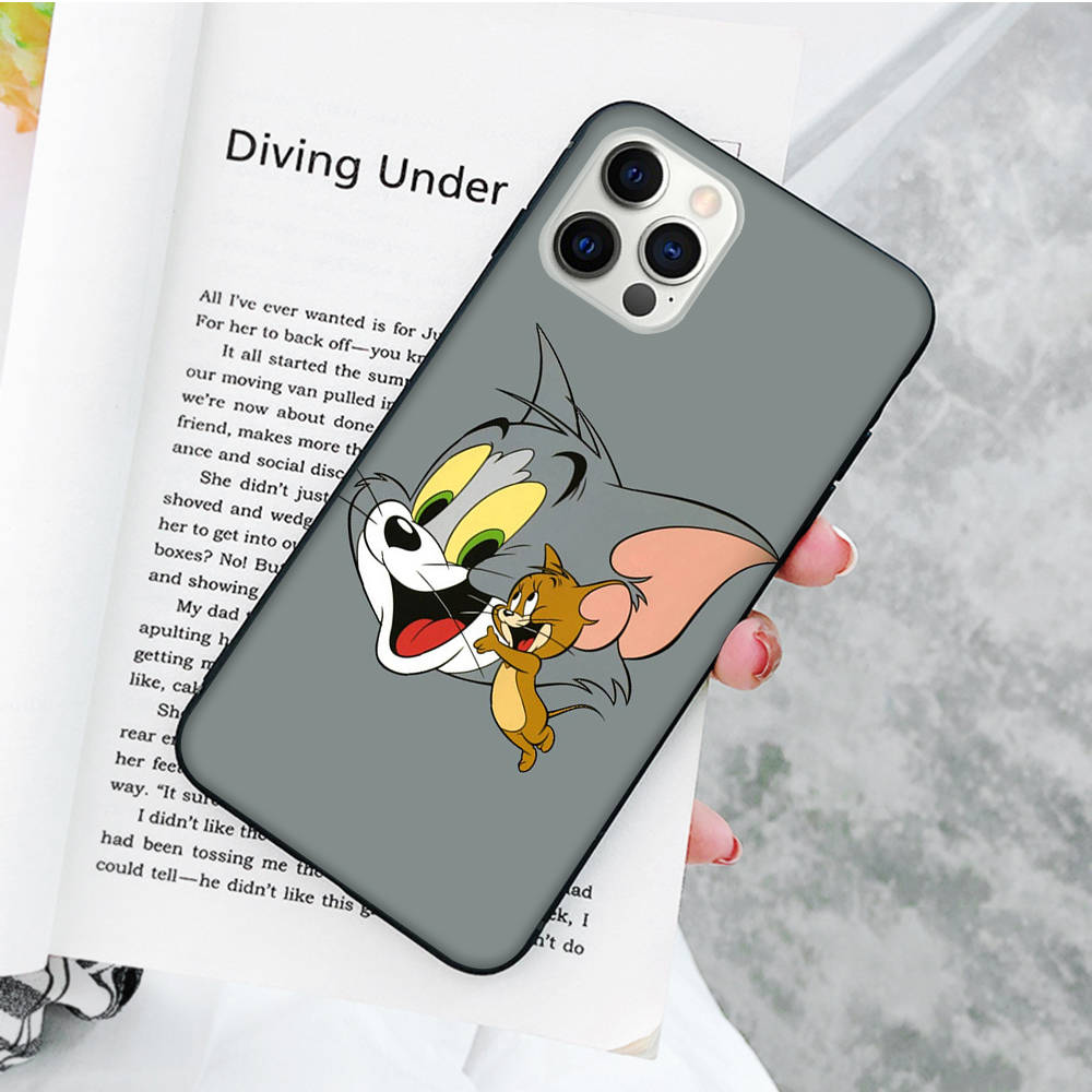 Мягкий чехол JT50 Tom and Jerry Cat Mouse для Xiaomi Poco X6 X4 M5 M6 F5 F6 C65 C55 C50 C51 C40 Pro Redmi 14C A3X 13C 12C 11T 10A 9C Note 7 6 8A Plus