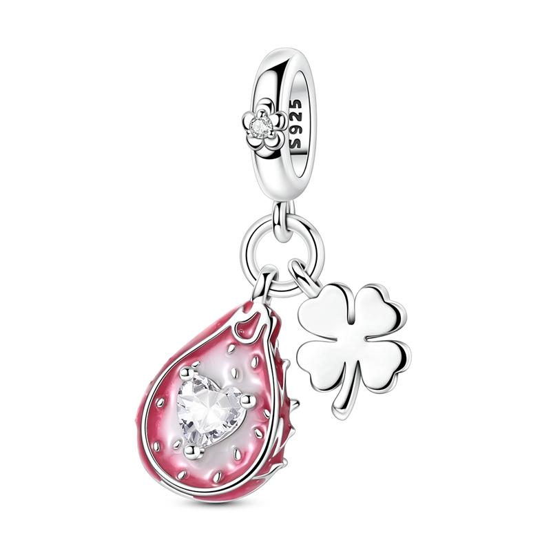 925 Silver Tempting Fruit Serie Charms Pendants Fit For Necklace Original Bracelet DIY Birthday Women's Party Fine Gift