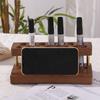 Creative Walnut Pens Holder Multifunction Toothbrush Holder Brush Display Case  Office/School