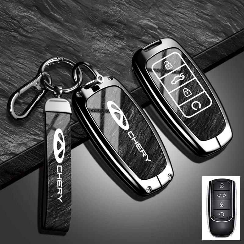 Новый модный чехол-обложка для автомобильного ключа для Chery Tiggo 8Pro 7Plus Arrizo8 Omenda, защитный брелок из цинкового сплава TPU с рисунком под камень II9