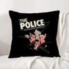 Band The Police Cushion Cover Natural Linen Pillowcase Set AllinOne Decor Cushion Cover for Sofa Bedroom Chair