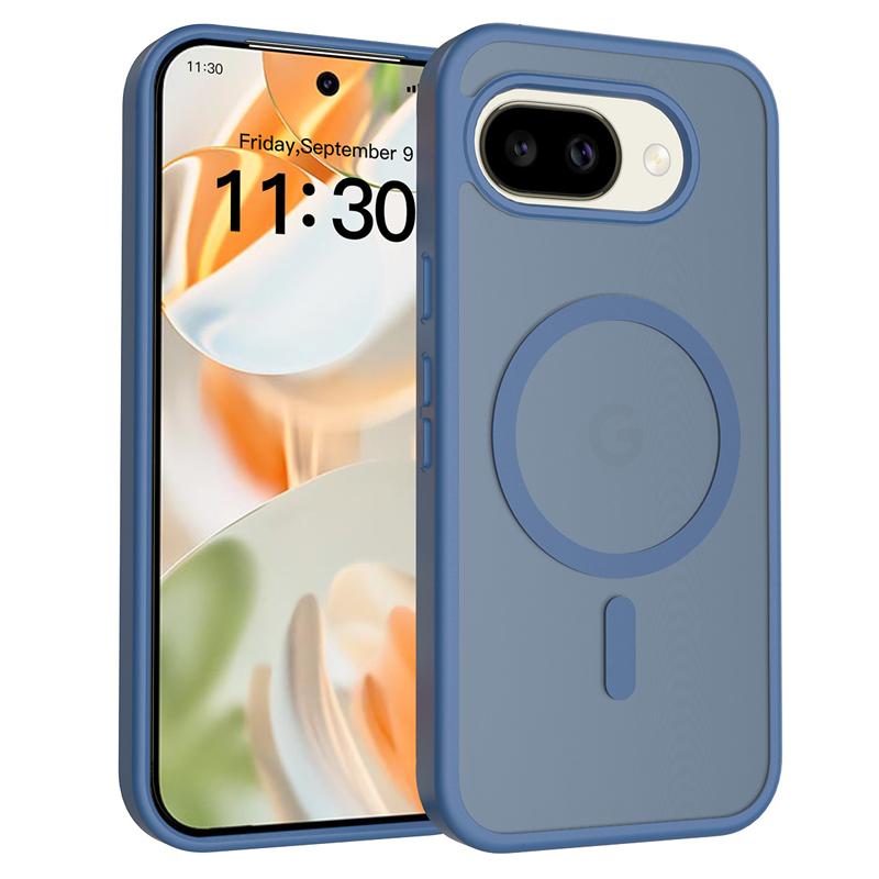 Чехол для Google Pixel 10A Магнитный Матовый PC+TPU Защита от отпечатков пальцев Гладкий на ощупь Полупрозрачная крышка для Pixel 10 A