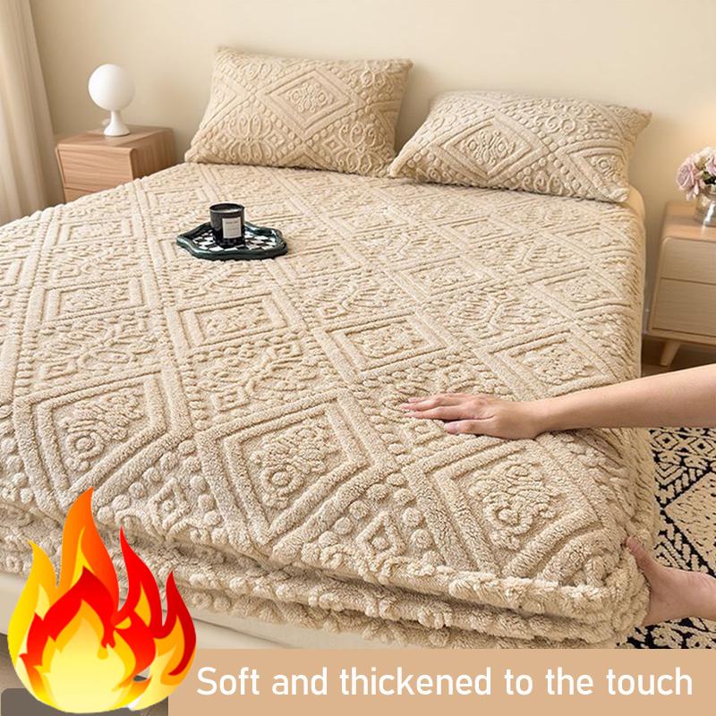 Новая теплая и мягкая простыня, толстая простыня для осени и зимы, пушистый наматрасник, защитный чехол для матраса