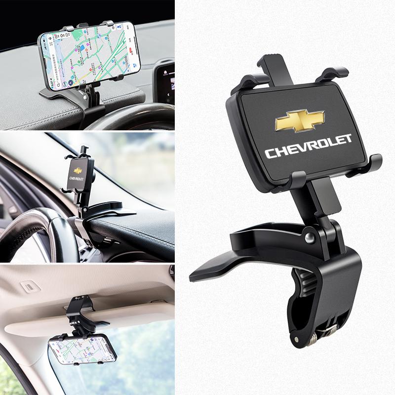 AABHK1 Dashboard Car Phone Holder Sun Visor Rearview Mirror 1200 Rotation Bracket For Chevrolet Cruze Sonic Silverado Corvette Camaro