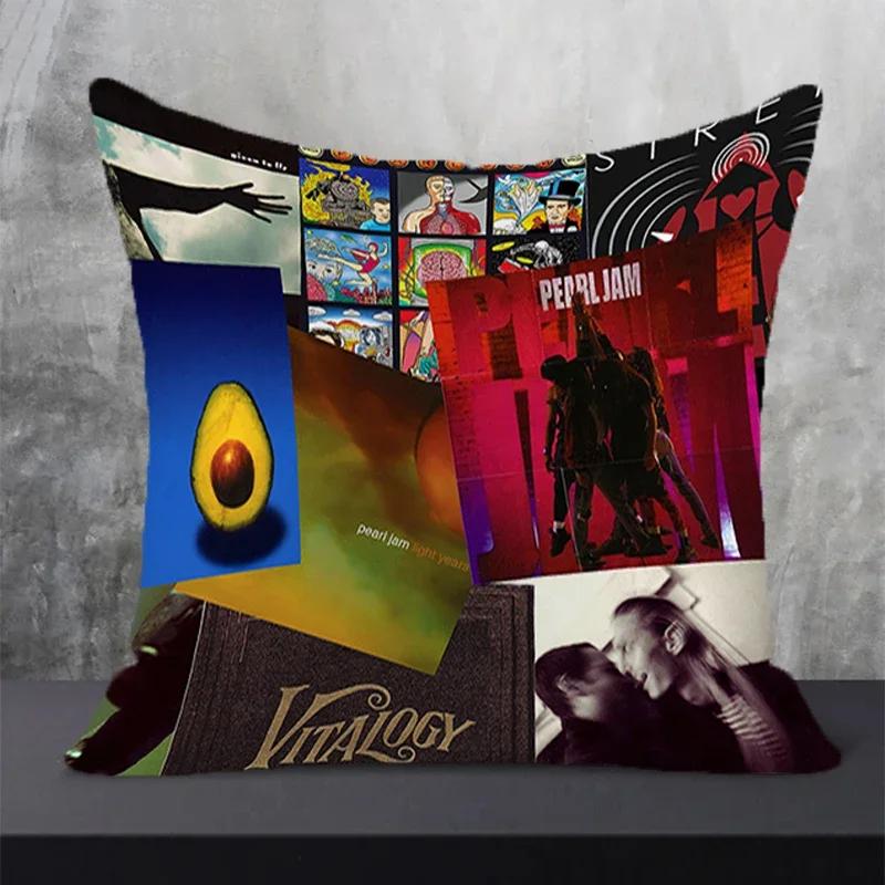 Pearl-Jam Декоративные наволочки Арт Наволочка Домашний декор Мебельные наволочки Подушки Наволочка для подушки Подушки Чехлы для дивана