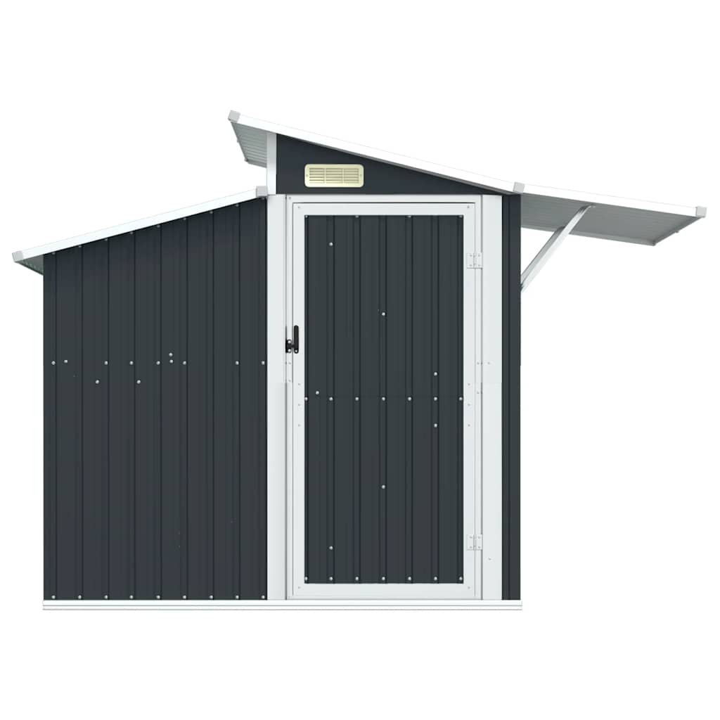 Szopa Ogrodowa, Antracytowa 270X130X208,5Cm, Stal Galwanizowana
