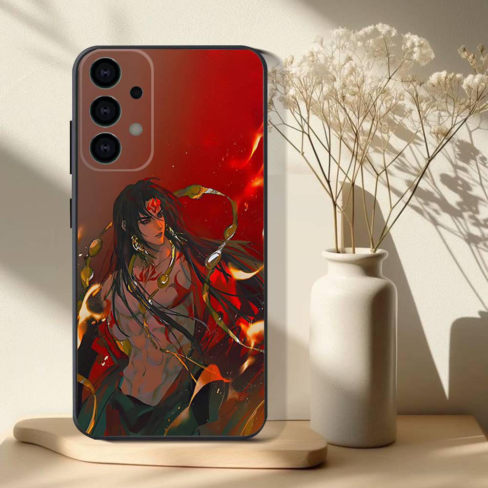 Игровой чехол для телефона Onmyoji для Samsung S 25,24,23,22,30,21,10,9,Ultra,Plus,Lite,FE,4,5 G Мягкий черный чехол
