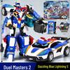 Zhan Gao X Card Fighter: Blue Lightning Shadow Knight Transforming Robot Car Toy