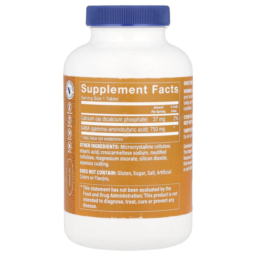 Gaba, 750Mg, 180 Tablets