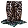 New women's 91CM satin hemming leopard print printed square scarf with sunscreen bag head silk scarf decorative scarf wholesale