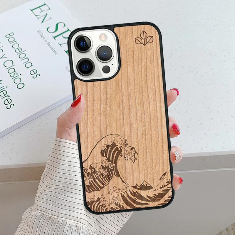 Натуральный бамбуковый деревянный чехол для телефона для iPhone 17 Air 15 16 16e 14 13 Pro Max Coque 12 11 Pro Max PLUS мобильный fundas чехол