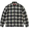 Supreme Shadow Plaid Flannel Zip Up Shirt SUP-FW25-137