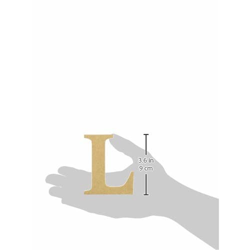 Marukai Corporation Interior Object Alphabet Letter, Wooden, Size L