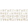 Деревянный греческий алфавит Цветной бревно Пустые буквы Арт-деко Деревянные украшения Ремесла