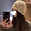Ручная работа Шляпы Стопка Тонкие Новые Плетеные Ажурные Ретро Вязаные Литературная Сумка Шапка Шерстяная Женская