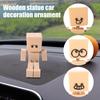 Shaking Feet Doll 3D Printed Shaking Man Figurine Battery-Free Physics-Driven Rocking Decor with 12 Expressions for Car Dashboard Office Desk Home
