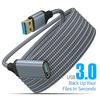 USB-удлинитель Высокоскоростная передача Плетеный USB 3.0 Широкая совместимость Удлинительный кабель «папа» — «мама» для ноутбука