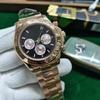 Мужские автоматические часы Rolex серии Daytona 40 мм, золото/сталь