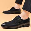 Fashion Casual Business Shoes for Men Point Toe Men Dress Buckle Shoes Luxury Men's  Wedding Formal Shoes Derby Party Oxford Footwear