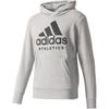 Adidas Спорт Хай Атлетикс Пуловер с капюшоном Буквенный Длинный рукав Толстовка Мужская толстовка Серый B47375