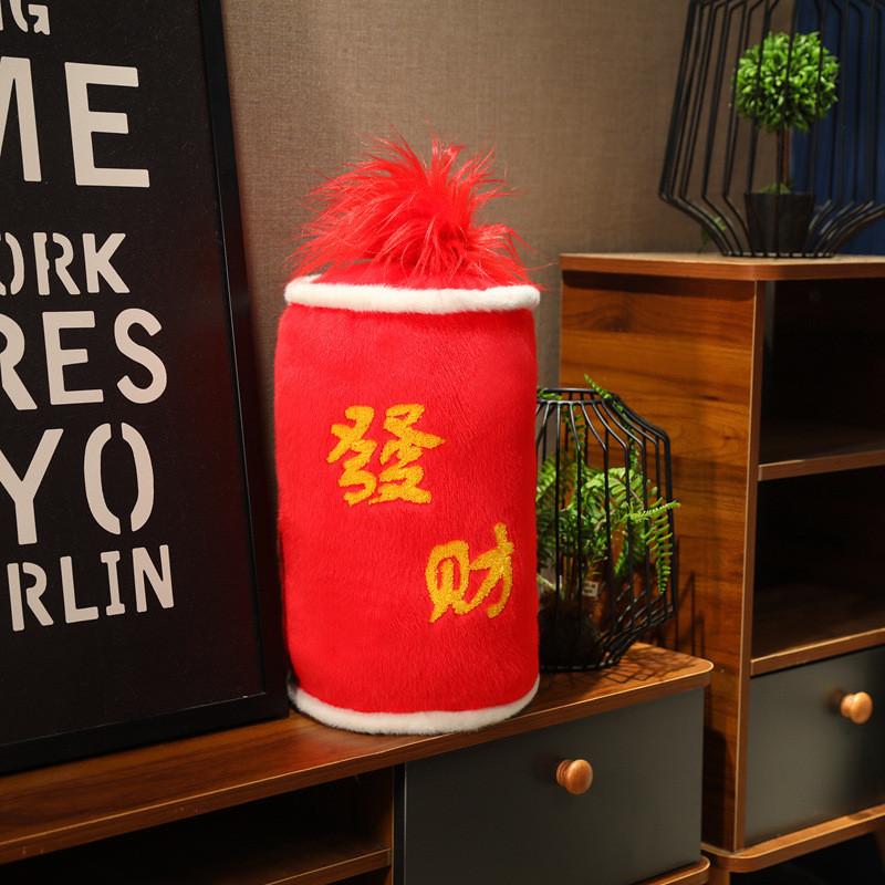 Плюшевая хлопушка Искусственная игрушка Новогодний фейерверк Праздничное украшение для дивана