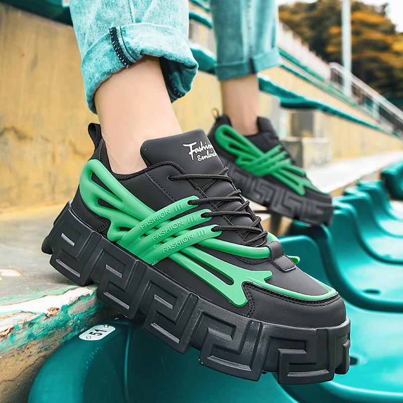 Men Shoes Casual Sports Shoes Non-slip Shoe Soft Comfortable Sneaker Platform Shoes Increase Casual Men's Shoes 39-45