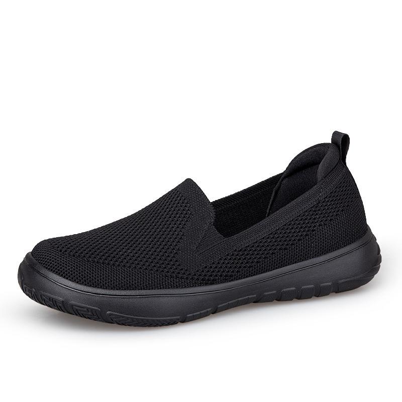 Модная женская удобная дышащая сетчатая плоская повседневная обувь летняя универсальная уличная обувь слипоны нескользящая для здоровой ходьбы обувь для мамы 42