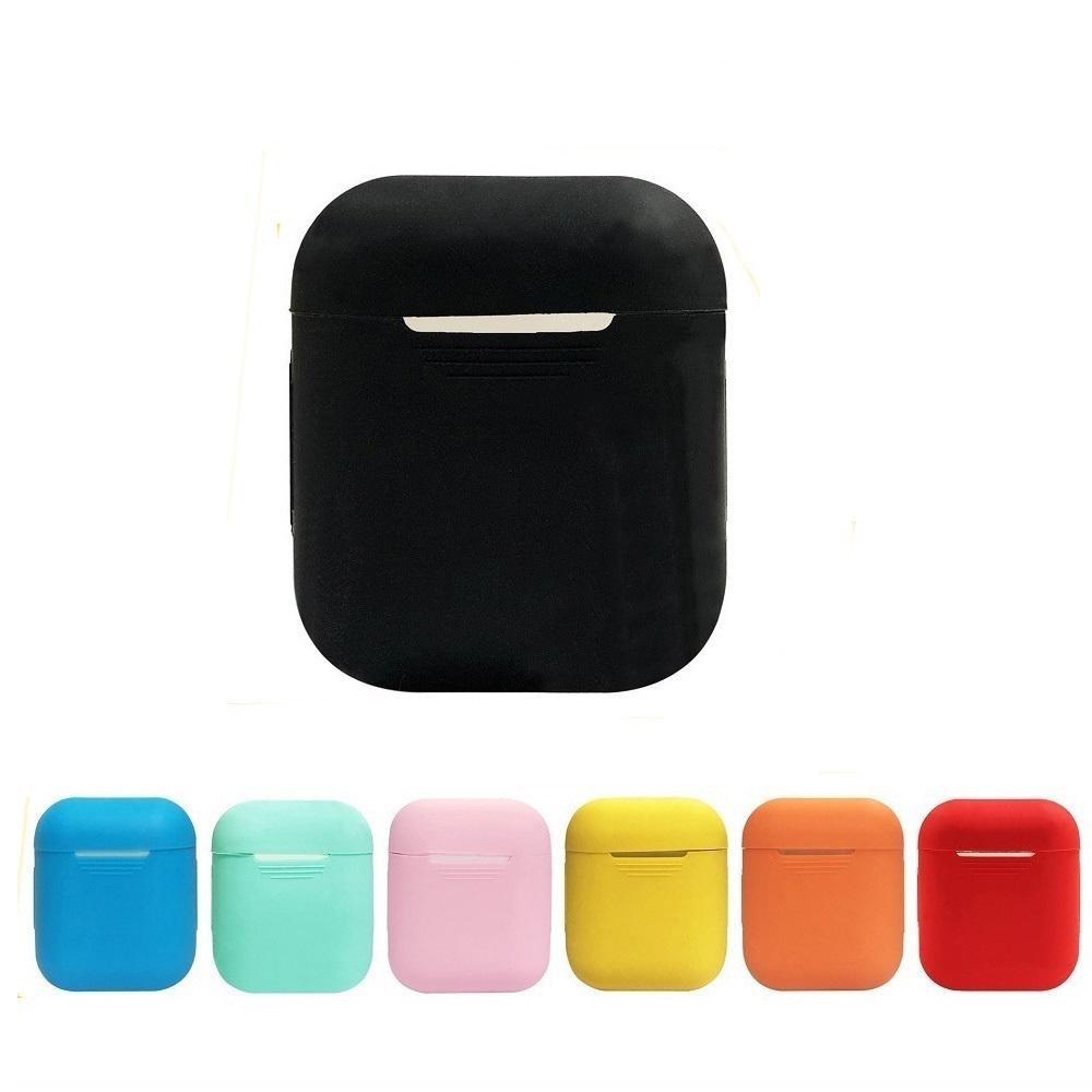 Противоударный мягкий силиконовый защитный чехол для наушников Airpods 1/2