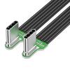 Lightweight Fast Charging Data Cord Anti Oxidation Type C To USB C Flat Cable  Quick Charge