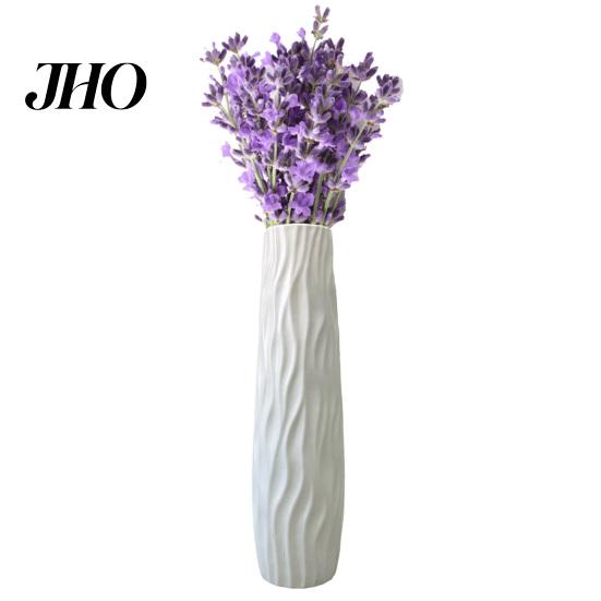 Long-term Display Vase Large Floor Tall Decorative Textured Shatterproof Versatile Flower Holder Standing for Home Living Room Study Decor Centerpiece