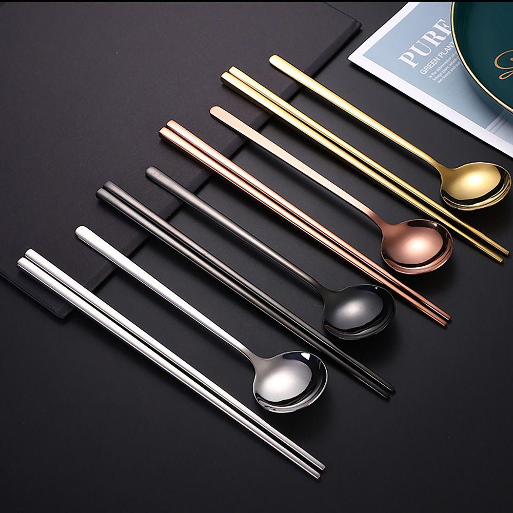 Tableware Dinnerware Chopsticks Cutlery Set Soup Spoon for Student Home Kitchen Office