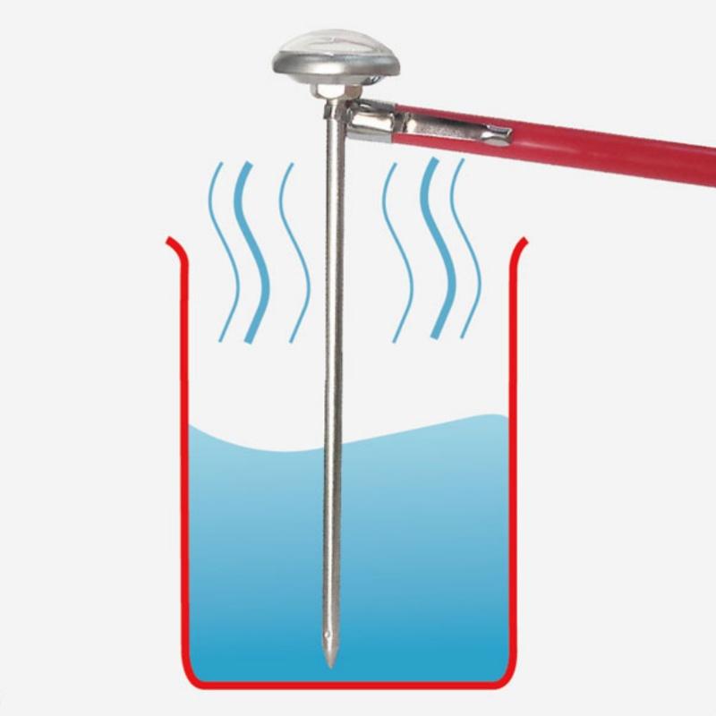 1 PC Stainless Steel Thermometer Food Thermometer Probe Type Kitchen Milk Coffee Stainless Steel Food Baking Thermometer
