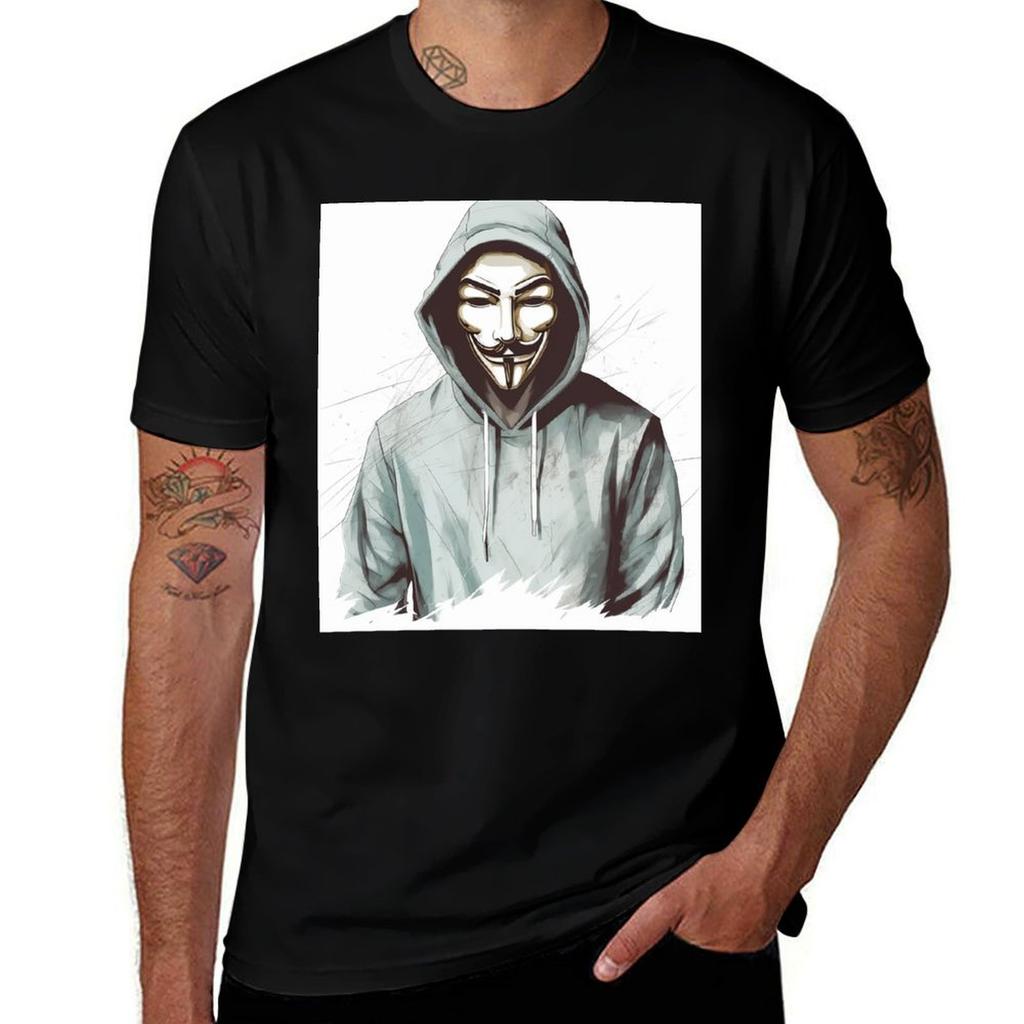 Stay Anonymous TShirt Basic Short Sleeve Cotton Blend TShirt