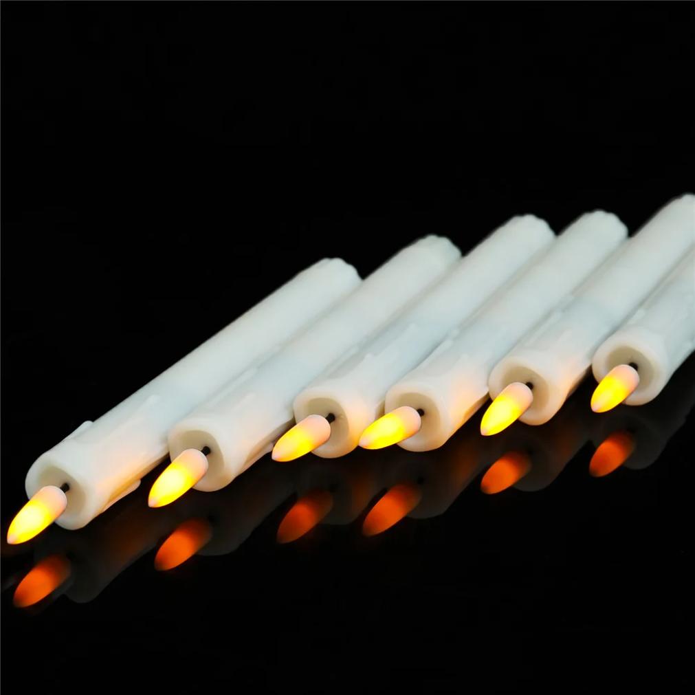 7 Inch Pack of 3 Remote Control LED Decorative Candle Light,Battery Operated Flameless Electronic Wedding Candles With Timer
