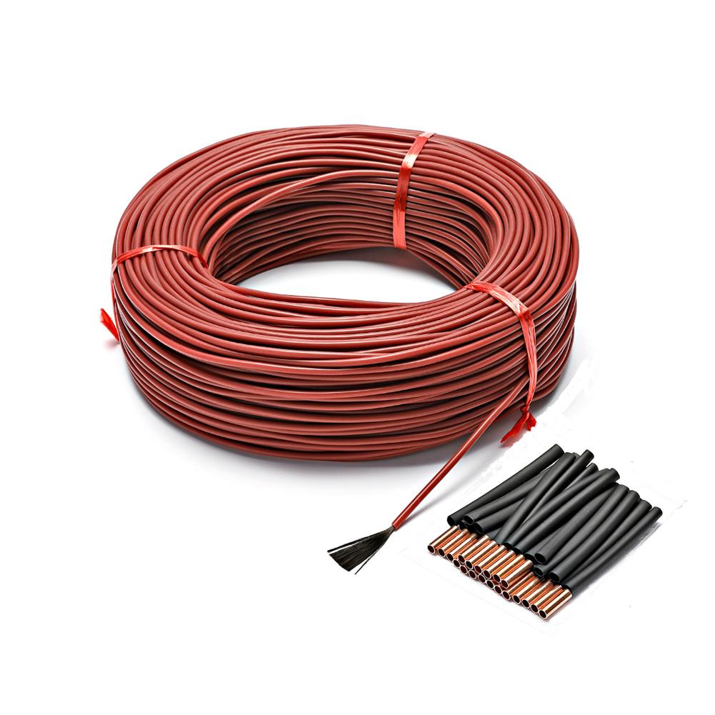 6K Carbon Fiber Heating Cable Floor Warm Heating Cable 66 Ohm/m Heating Wires Electric Hotline Underfloor Heating System