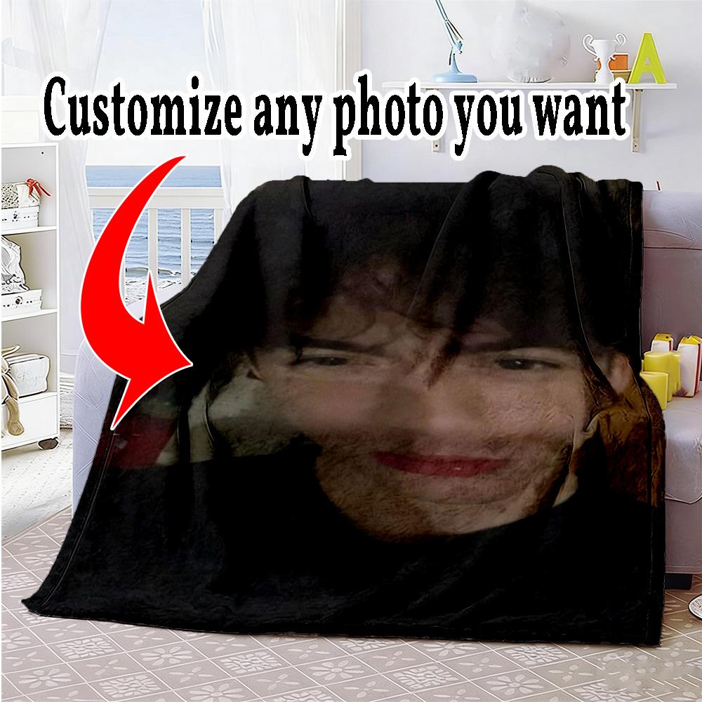 Customize Photos Personalized photos Blanket Gift Personalized Blanket Durable Comfort Throw For Couch Picnics Bed Office for All Occasions
