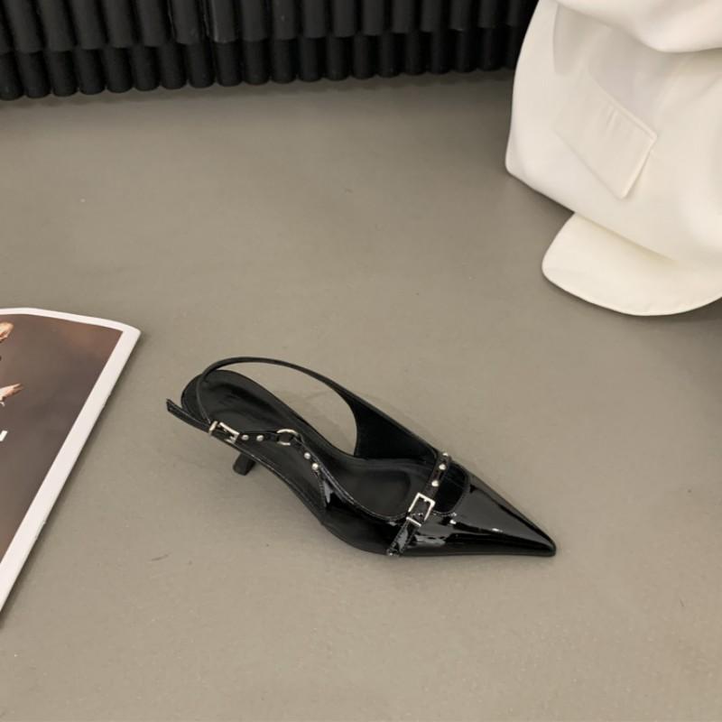 BCEBYL модные новые сандалии на шпильке с острым носком и открытым носком, летние пикантные элегантные повседневные женские туфли на низком каблуке, Zapatos Mujer