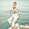 Onoff Women S High waiSt Roll Up Long pantS Of5002la White