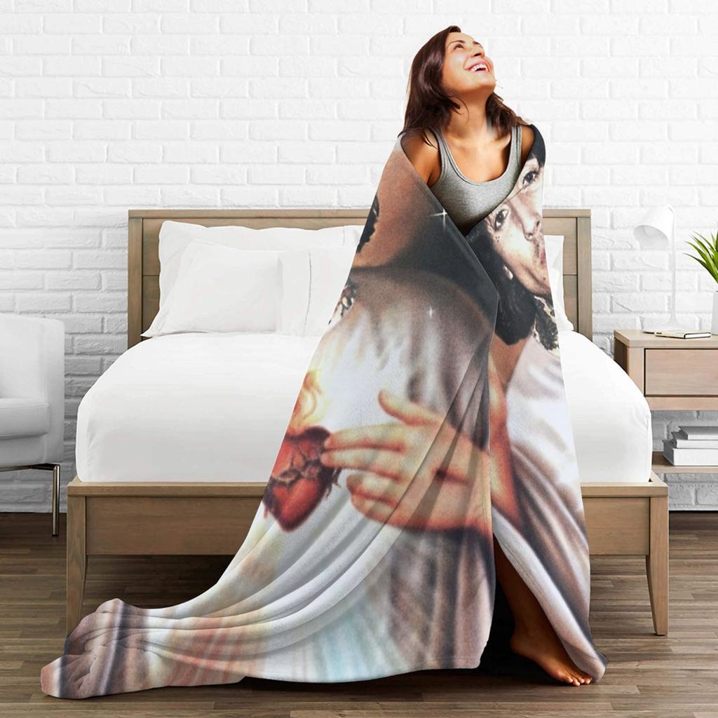 Saint Oli Sykes Bringed Me The Horizoned Blankets Fleece Winter Multi-function Soft Throw Blanket for Bedding Office Quilt