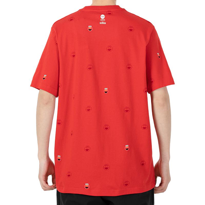 Adidas Neo Sesame Street Co branded Collection T Shirt Men's Red HD7286